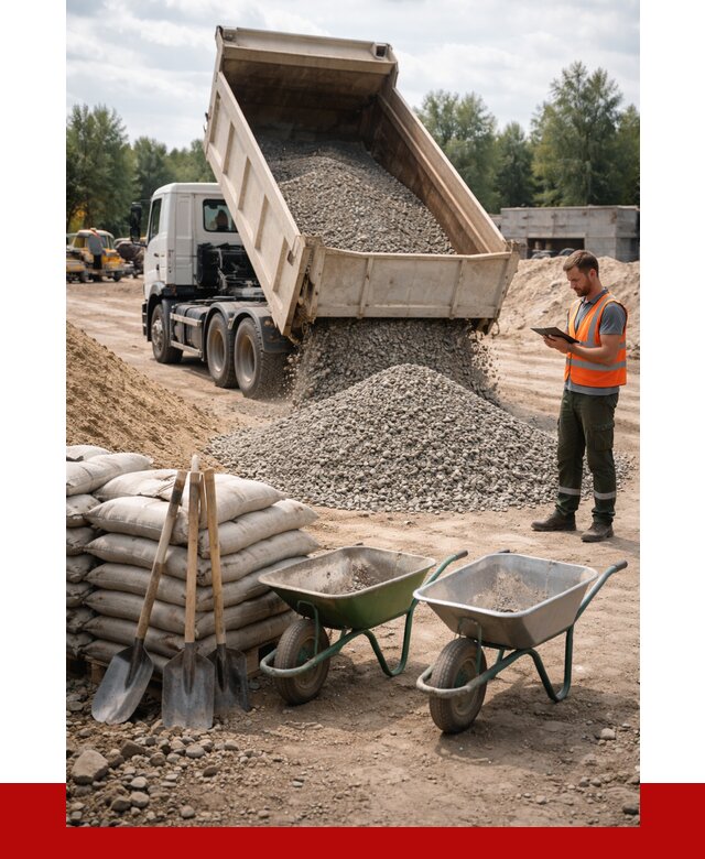 Доставка нерудных материалов в Гудермесе от 1230 руб. | ПРОНЕРУДГдр