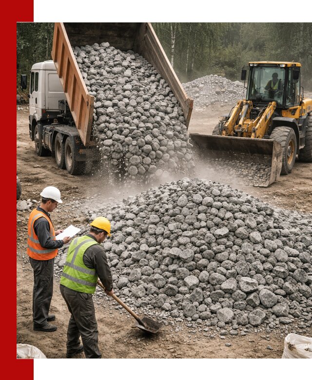 Гранитный щебень фракция 70-150 доставка в Гудермесе