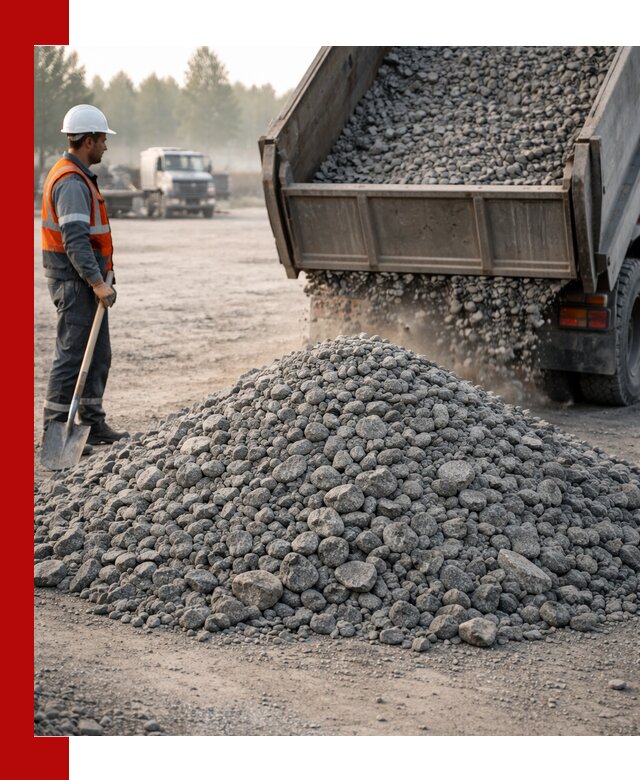 Гранитный щебень фракции 100–201 для строительства в Гудермесе