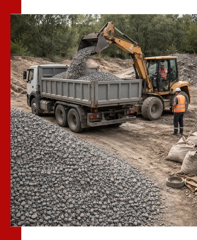 Доставка гравийного щебня в Гудермесе оптом и в розницу