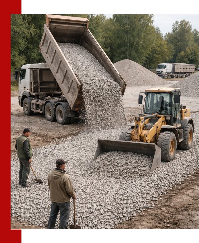 Купить гравийный щебень фракция 20-40 в Гудермесе с доставкой