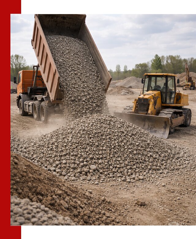 Доставка гравийного щебня фракции 40-70 в Гудермесе