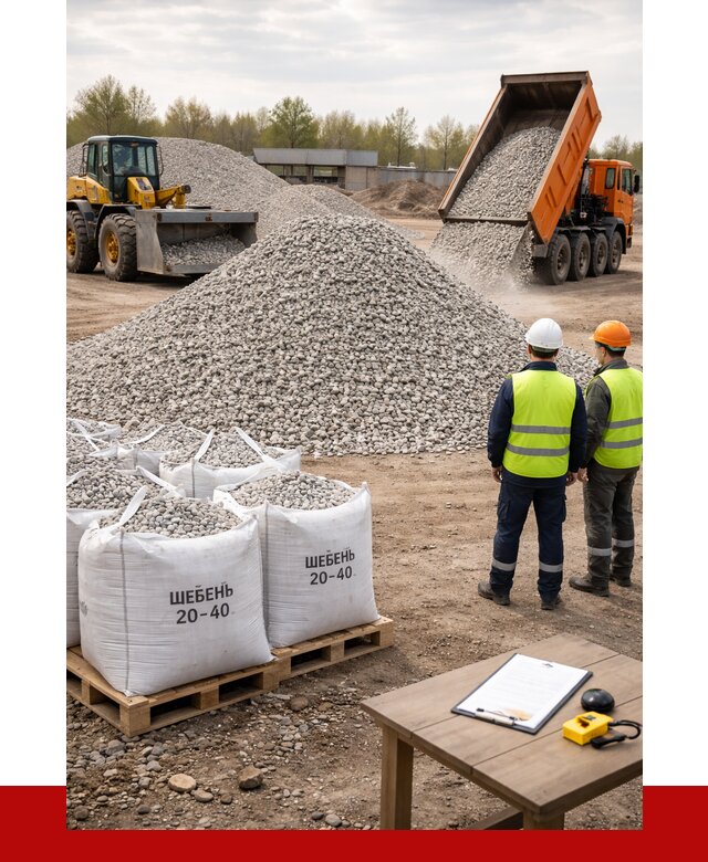 Известняковый щебень 20-40 в Гудермесе от 2152 р. ПРОНЕРУДГдр