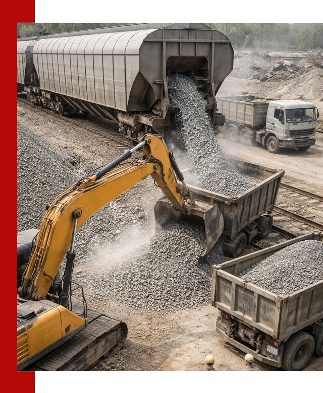 Доставка железнодорожного щебня в Гудермесе крупными партиями быстрого отгруза