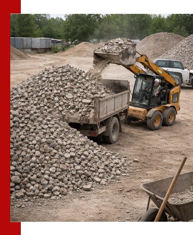 Доставка вторичного щебня в Гудермесе для строительных работ