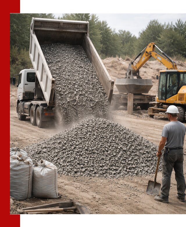 Доставка и продажа бетонного щебня в Гудермесе