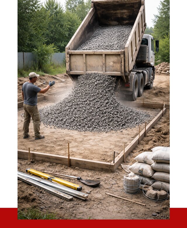 Купить щебень для фундамента в Гудермесе от 4611 р. | ПРОНЕРУДГдр