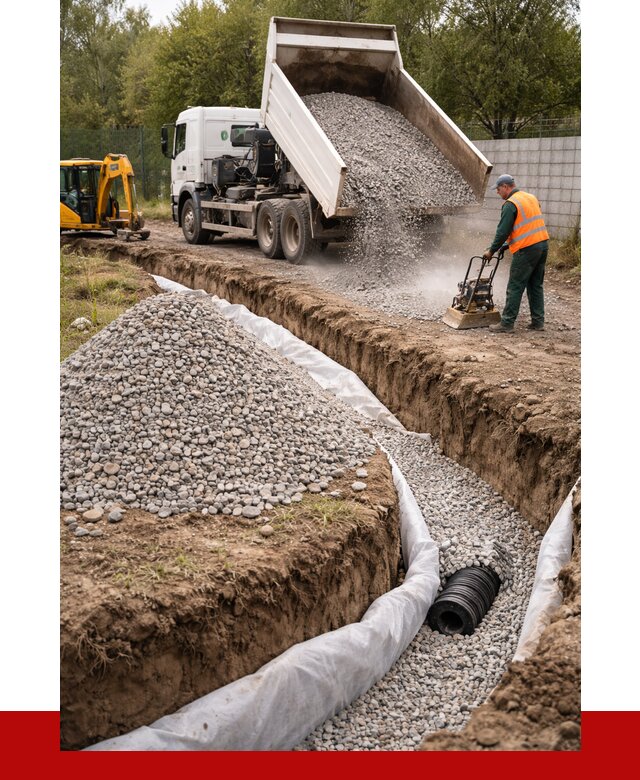 Щебень для дренажа в Гудермесе от 1896 р., ПРОНЕРУДГдр доставка