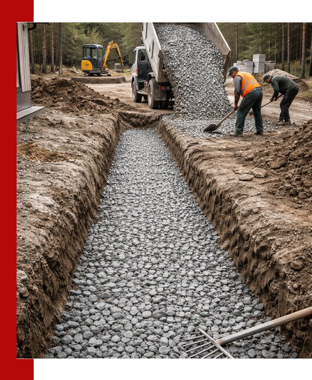 Щебень для дренажа с доставкой в Гудермесе высокого качества