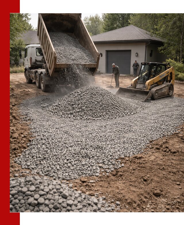 Щебень для парковки в Гудермесе: доставка и укладка качественного материала