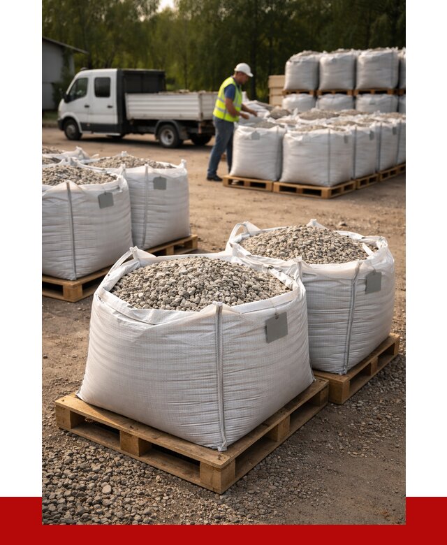 Щебень в мешках с доставкой в Гудермесе от 4304 р. | ПРОНЕРУДГдр