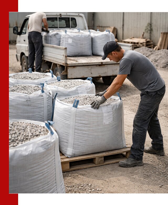 Доставка щебня в мешках по выгодным ценам в Гудермесе