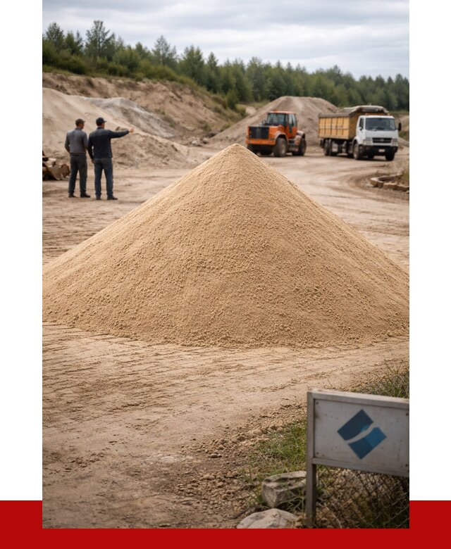 Карьерный песок навалом в Гудермесе от 1844 р. | ПРОНЕРУДГдр