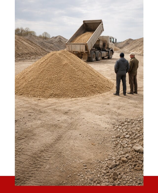 Карьерный песок крупнозернистый в Гудермесе от 8710 р | ПРОНЕРУДГдр