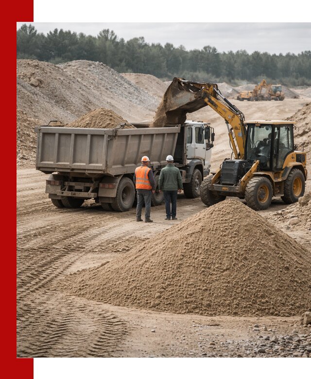 Карьерный среднезернистый песок с доставкой в Гудермесе