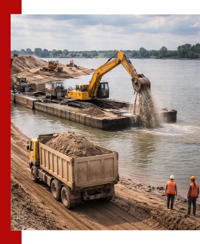 Намывной песок с доставкой в Гудермесе оптом и в розницу