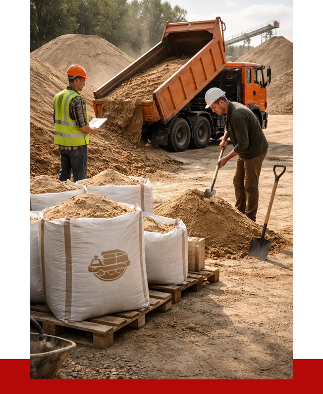 Строительный песок в Гудермесе от 2254 р. с доставкой, ПРОНЕРУДГдр