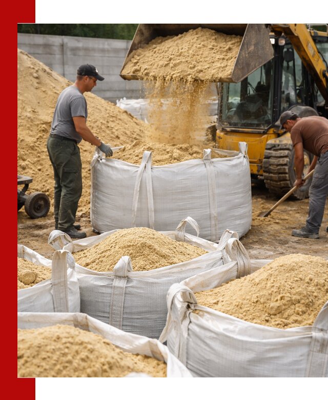 Поставка качественного песка для кладки в Гудермесе