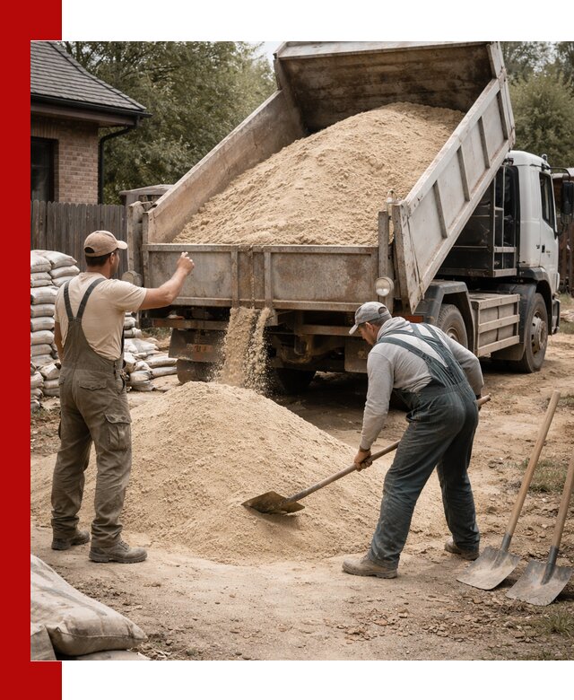 Песок для штукатурки с доставкой в Гудермесе качественный и чистый