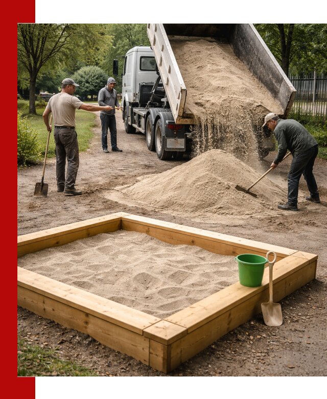 Песок для песочницы с доставкой в Гудермесе недорого и чистый