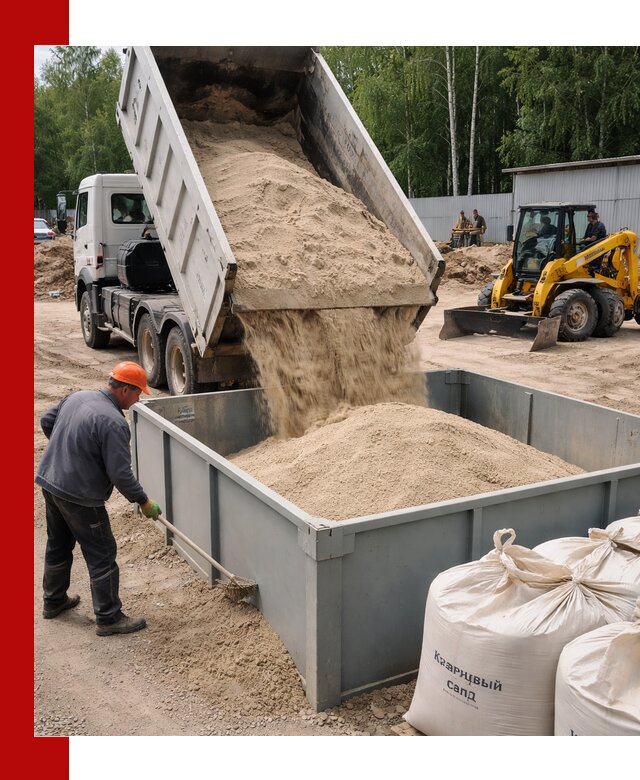 Кварцевый песок для фильтра в Гудермесе — доставка и качество