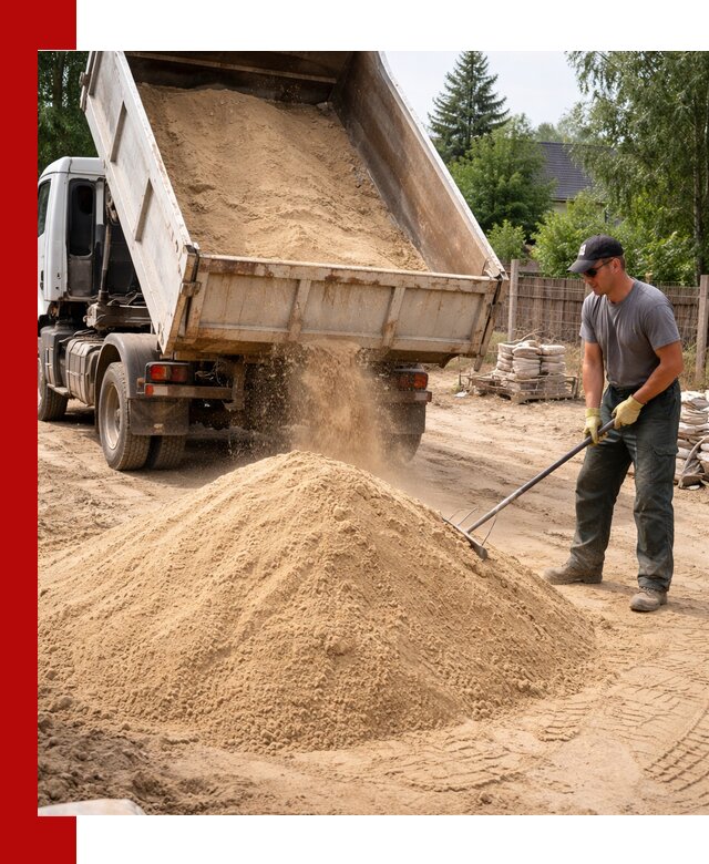Доставка сухого песка самосвалами в Гудермесе