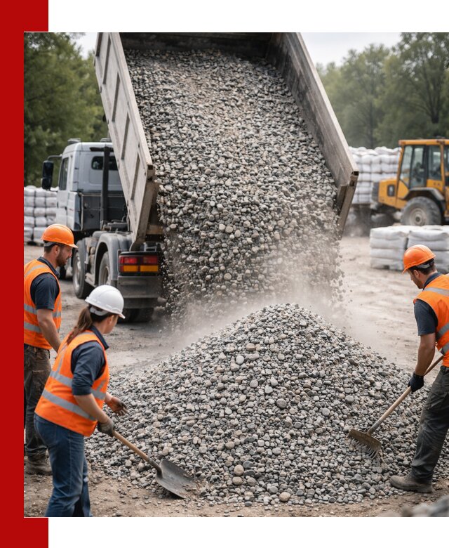 Доставка гравия и камня в Гудермесе оптом и в розницу