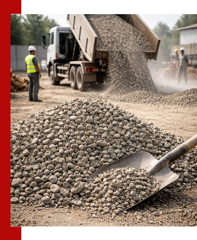 Доставка гравия фракции 20-40 в Гудермесе с самосвалами