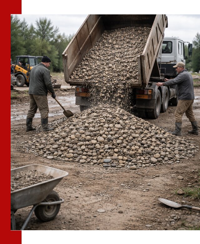 Доставка гальки речной оптом и в розницу в Гудермесе
