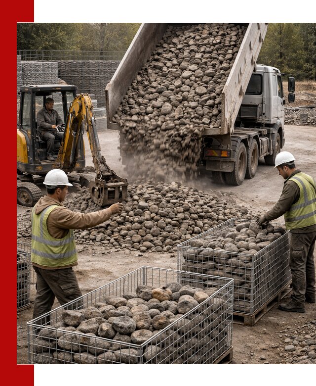 Камень для габионов фракция 100–201 в Гудермесе