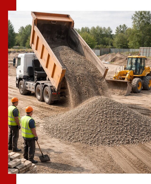 Доставка щебёночно-песчаной смеси ЩПС С7 в Гудермесе