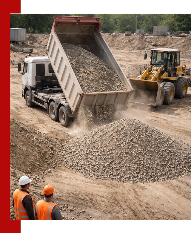 Щебень с песком (ЩГПС С2) с доставкой в Гудермесе
