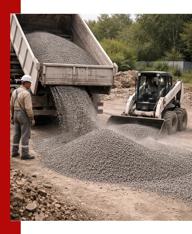 Доставка гравийного отсева 0-5 в Гудермесе оптом и в розницу