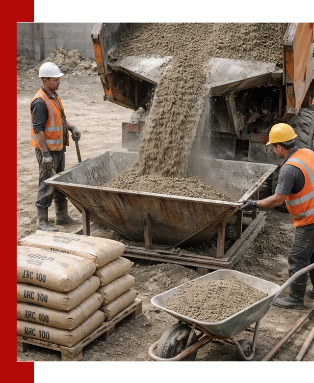 Доставка цементно-песчаной смеси М100 в Гудермесе