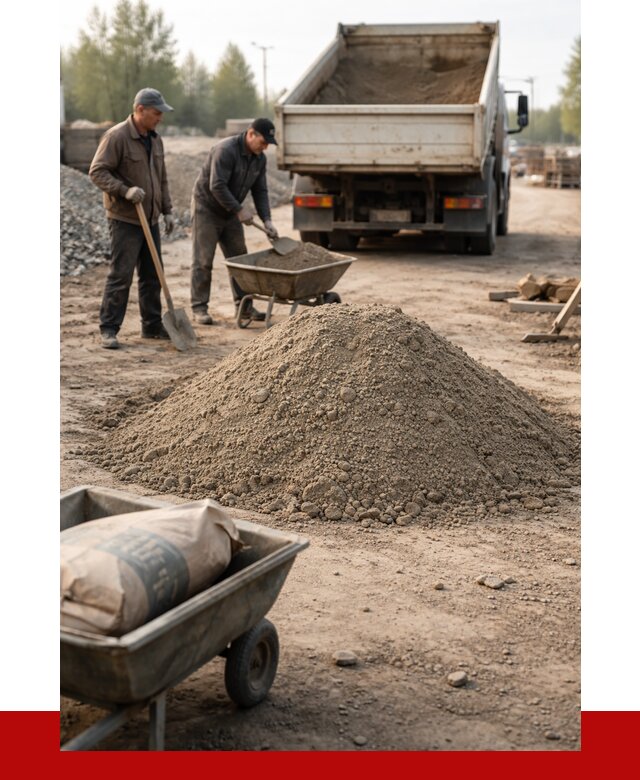 Цементно-песчаная смесь М150 в Гудермесе от 4816 р. | ПРОНЕРУДГдр