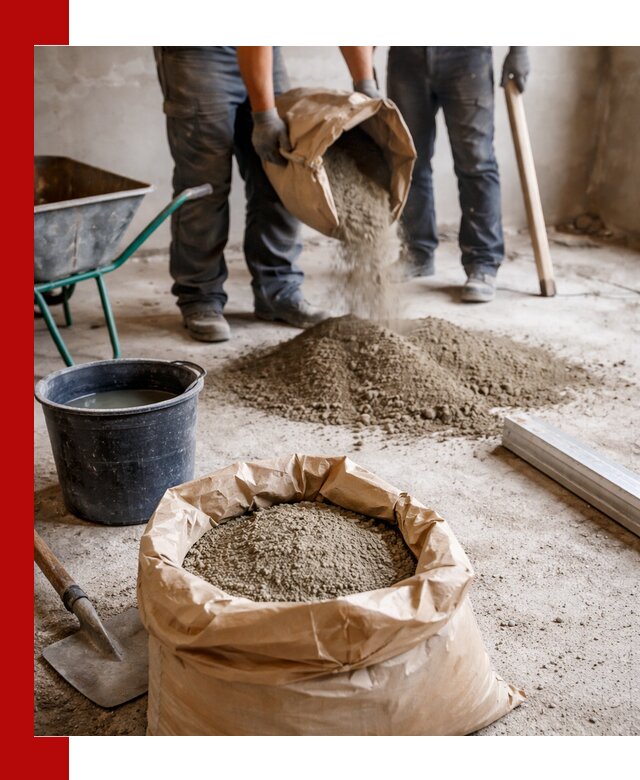 Доставка сухой смеси для стяжки в Гудермесе