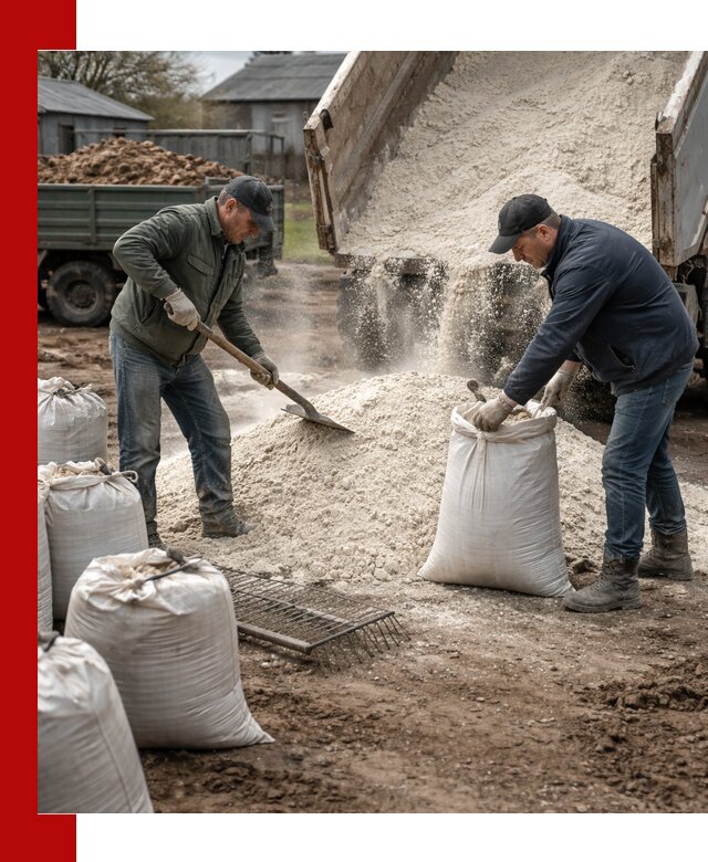 Доставка извести пушонки в Гудермесе оптом и мелким оптом