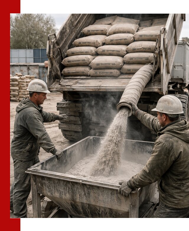 Доставка цемента М400 в Гудермесе оптом и в розницу