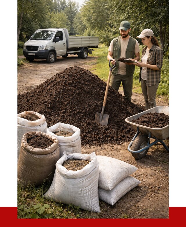 Купить грунт с доставкой в Гудермесе от 4611 р. за м3 | ПРОНЕРУДГдр