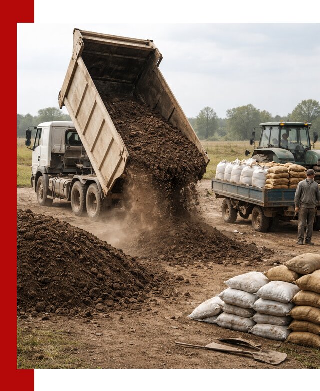 Доставка грунта и удобрений оптом в Гудермесе для сельхоз и строительства