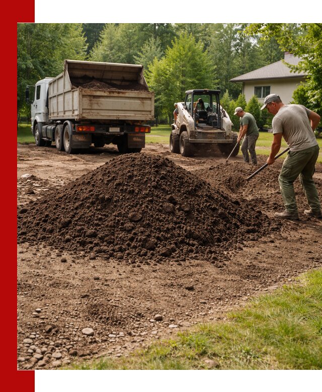 Доставка и укладка грунта для газона в Гудермесе