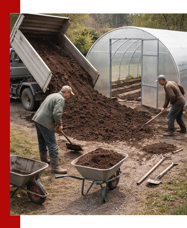 Грунт для теплицы с доставкой в Гудермесе — плодородный субстрат под растения