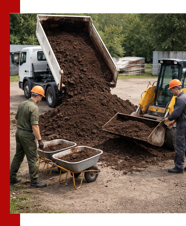 Доставка торфо-земляной смеси в Гудермесе для огорода и ландшафта