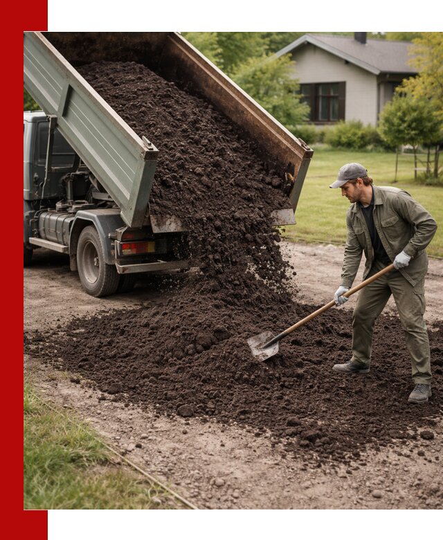 Чернозем для газона с доставкой в Гудермесе быстро и качественно