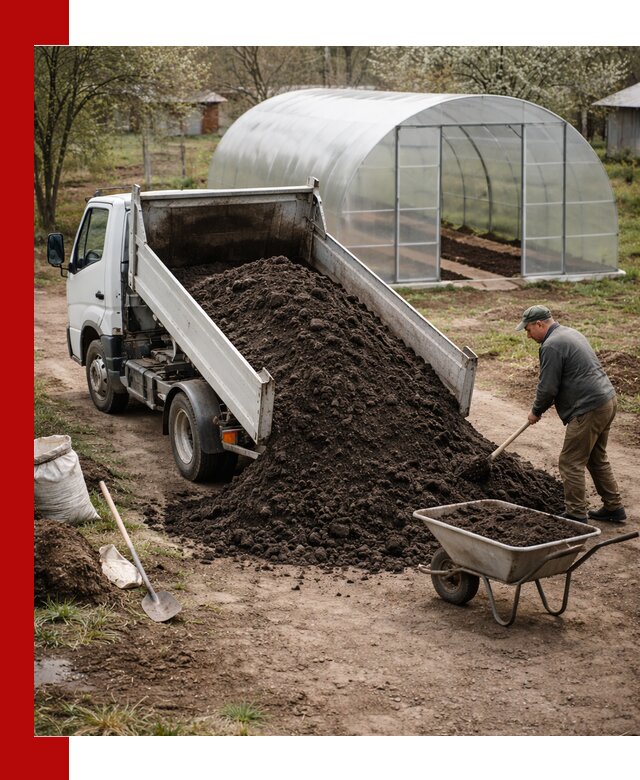 Чернозем для теплицы с доставкой в Гудермесе