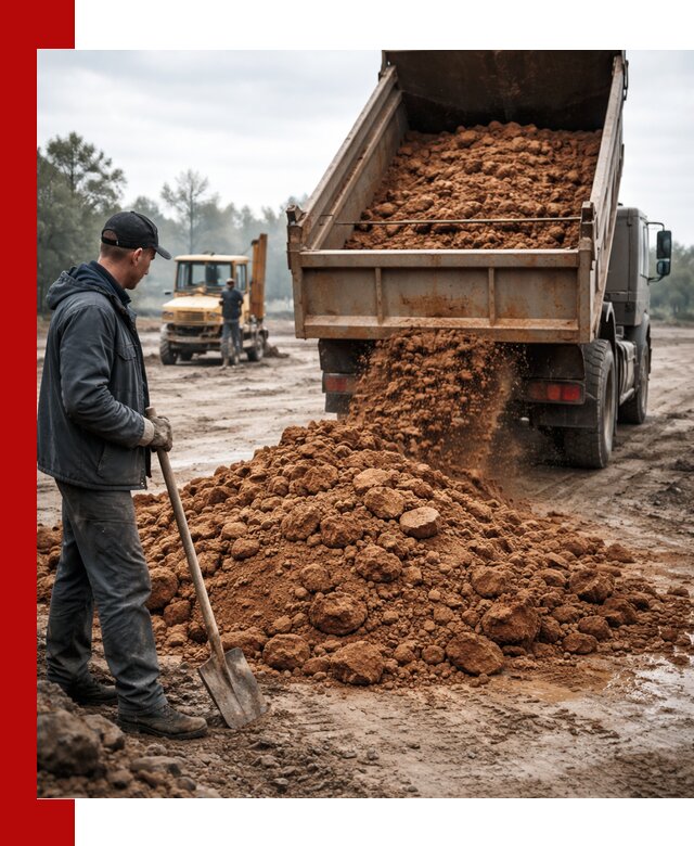Глина для засыпки в Гудермесе с доставкой самосвалами
