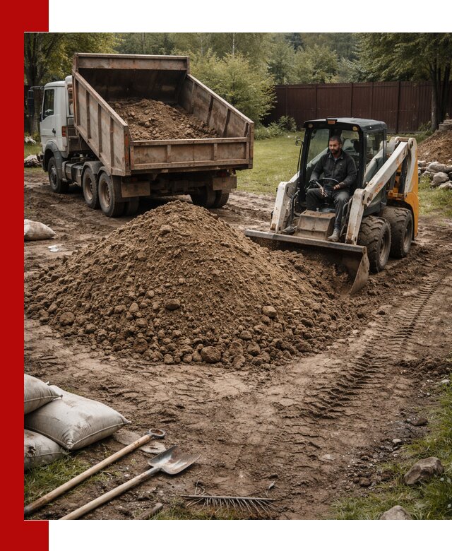 Суглинок для планировки участков в Гудермесе с доставкой и выгрузкой