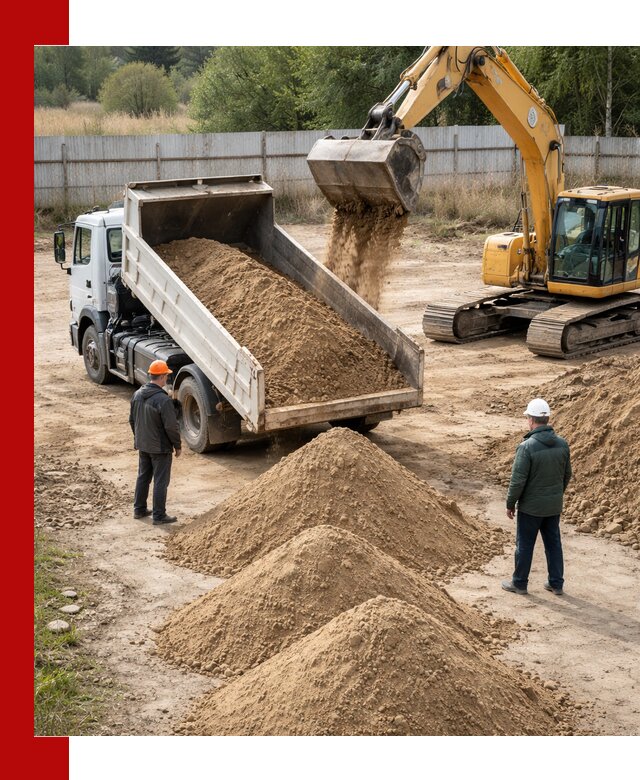 Доставка супеси вагонными и автопартиями в Гудермесе