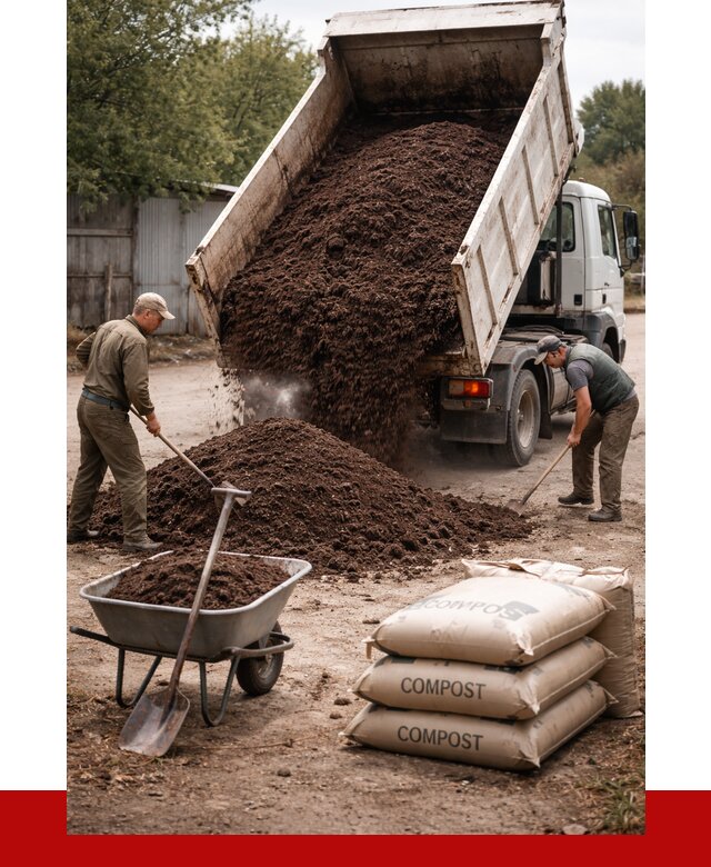 Купить компост в Гудермесе от 4304 р. за куб с доставкой | ПРОНЕРУДГдр