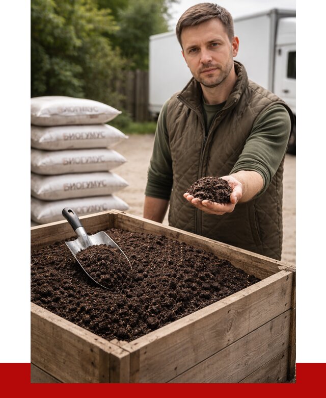 Купить биогумус в Гудермесе с доставкой от 8710 р. за куб | ПРОНЕРУДГдр